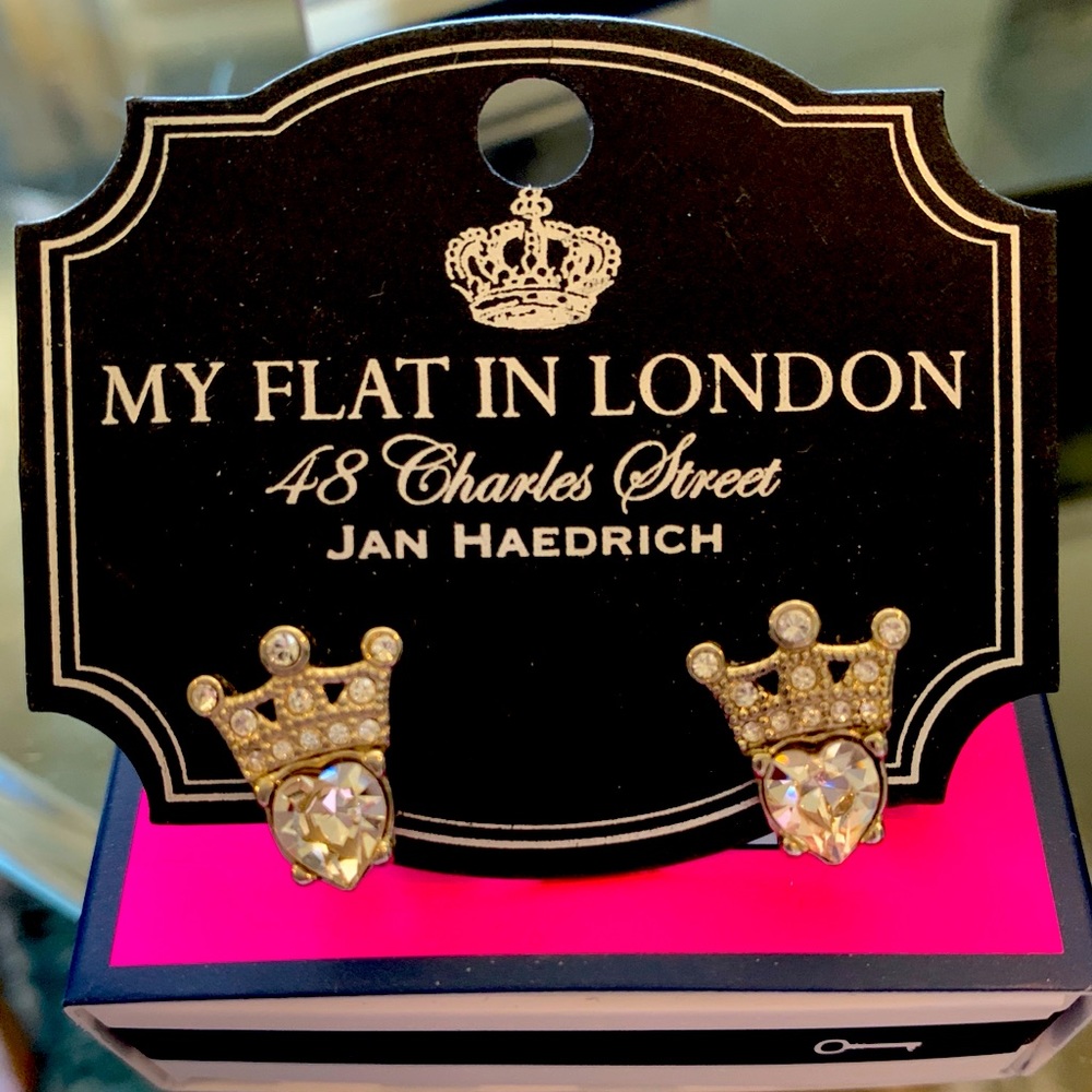 My Flat in London Crown earrings - hard to find!